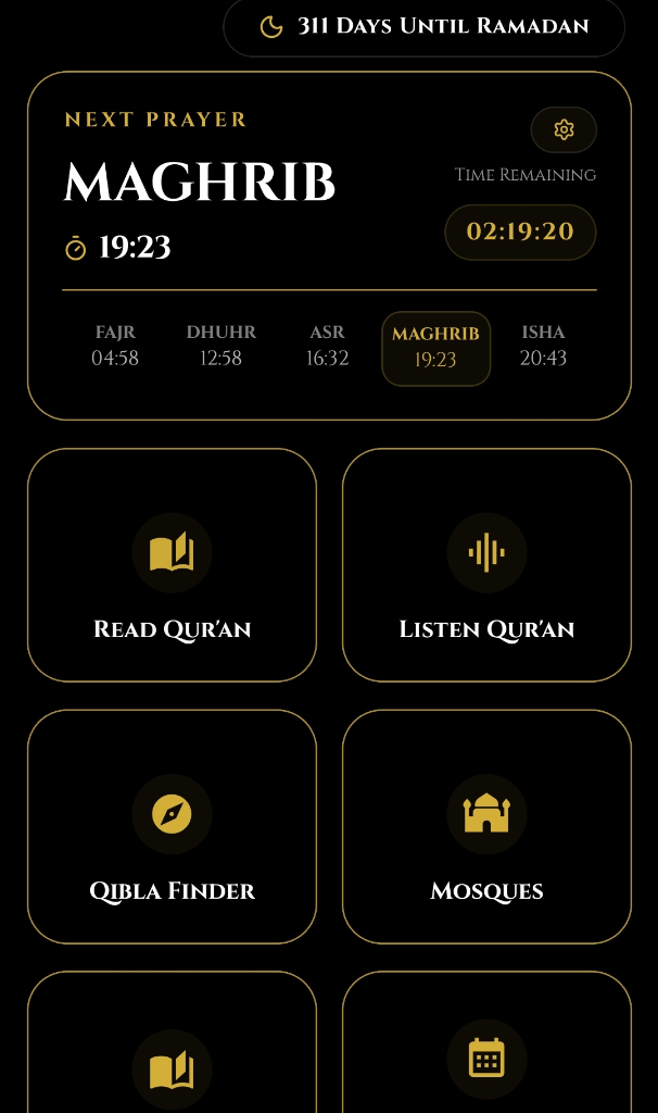 Nur App Dashboard
